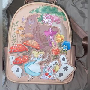 Loungefly Disney Alice In Wonderland Wild  Forrest and Friends Mini Backpack